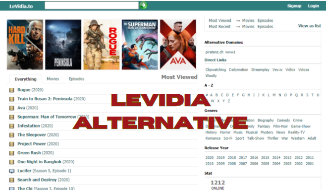 Top 5 New Sites Like Levidia.ch Alternatives & Competitors To Watch Free Movies